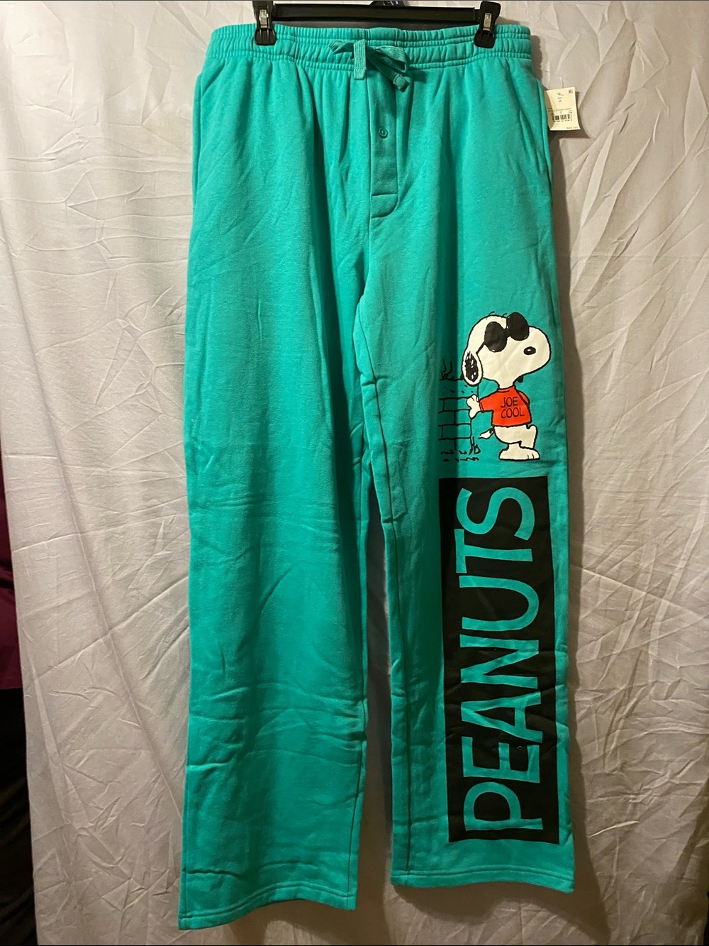 Peanuts Teal Snoopy Joe Cool Pajama Bottoms